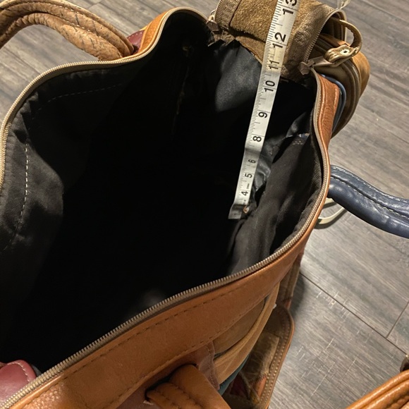 COPY - Vintage Leather Patchwork Dufflebag SOLD - Picture 7 of 7